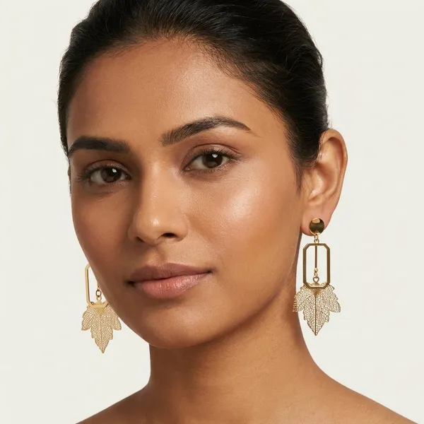 Golden_Leaf_Geometric_Drop_Earrings