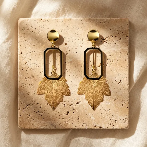 Golden_Leaf_Geometric_Drop_Earrings