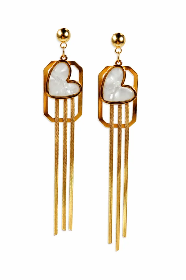 Golden_Heart_Tassel_Drop_Earrings