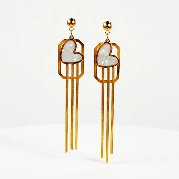 Golden_Heart_Tassel_Drop_Earrings