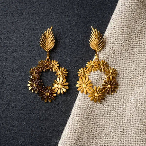Floral_Leaf_Hoop_Earrings