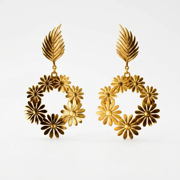 Floral_Leaf_Hoop_Earrings