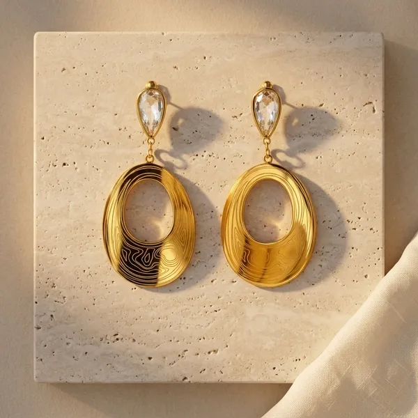 Gold_Tone_Textured_Oval_Drop_Earrings