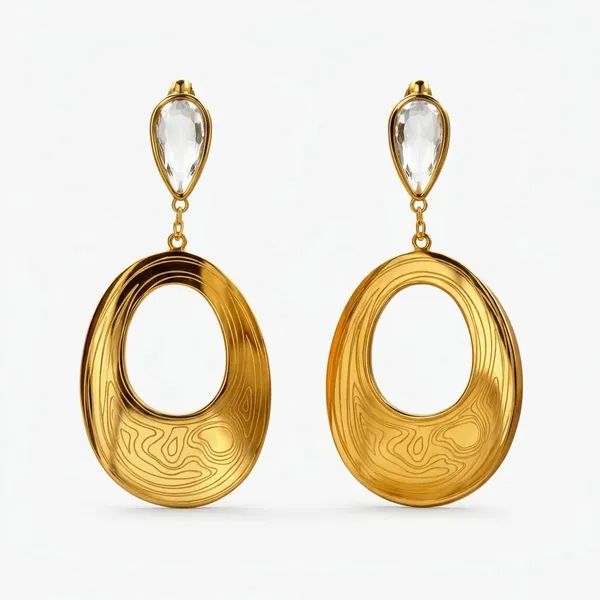 Gold_Tone_Textured_Oval_Drop_Earrings