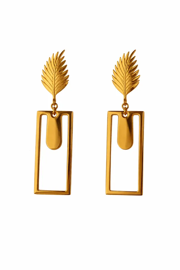 Golden_Leaf_Geometric_Drop_Earrings