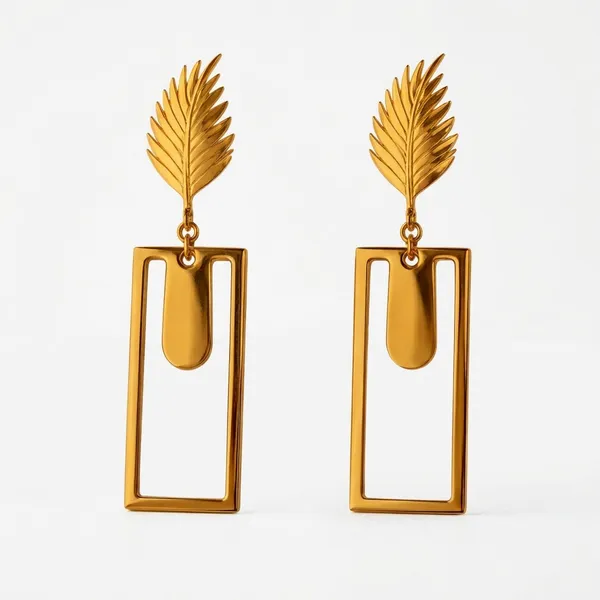 Golden_Leaf_Geometric_Drop_Earrings