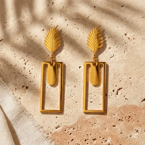 Golden_Leaf_Geometric_Drop_Earrings