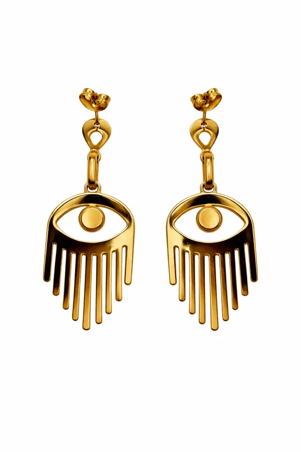 Gold_Tone_Evil_Eye_Hand_Drop_Earrings_Stainless_Steel
