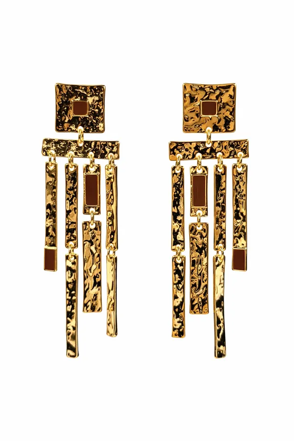 Gold_Tone_Hammered_Geometric_Dangle_Earrings