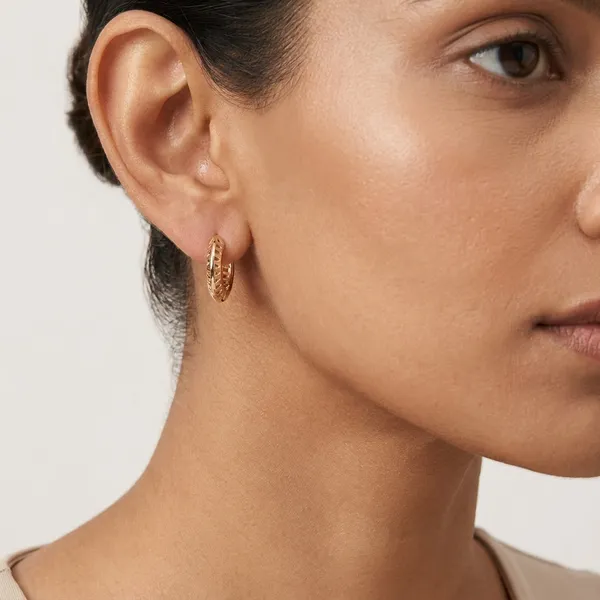 Gold_Textured_Half_Hoop_Earrings
