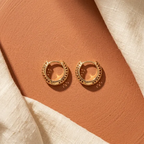Gold_Textured_Half_Hoop_Earrings