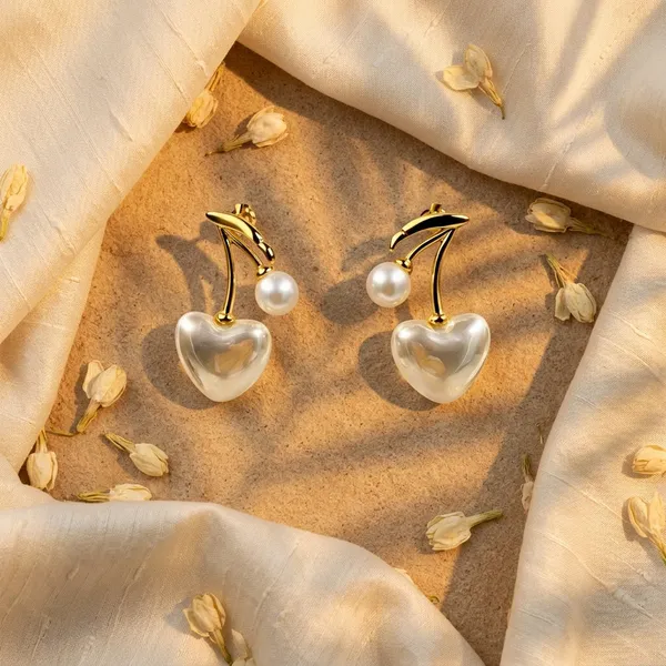 Gold_Plated_Cherry_Heart_Pearl_Drop_Earrings