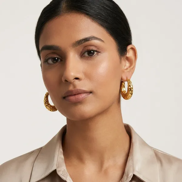 Gold_Textured_Hoop_Earrings