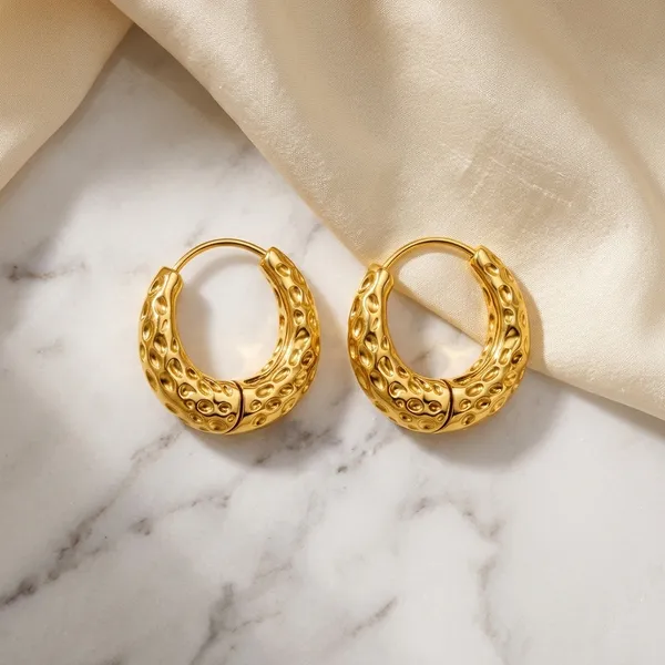 Gold_Textured_Hoop_Earrings