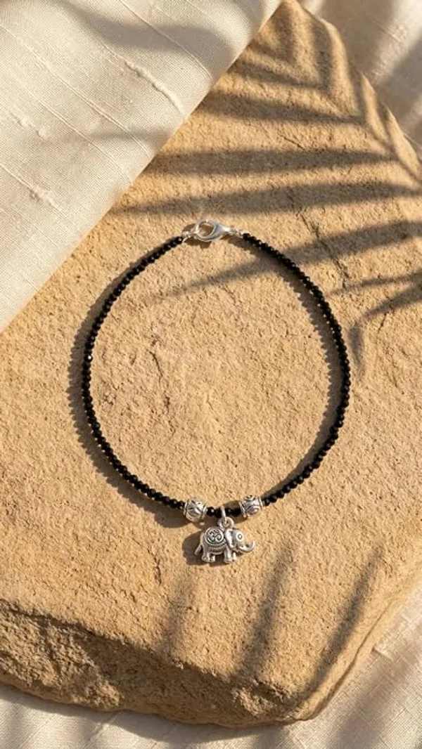 Black_Beaded_Brass_Anklet_with_Elephant_Charm_for_Women