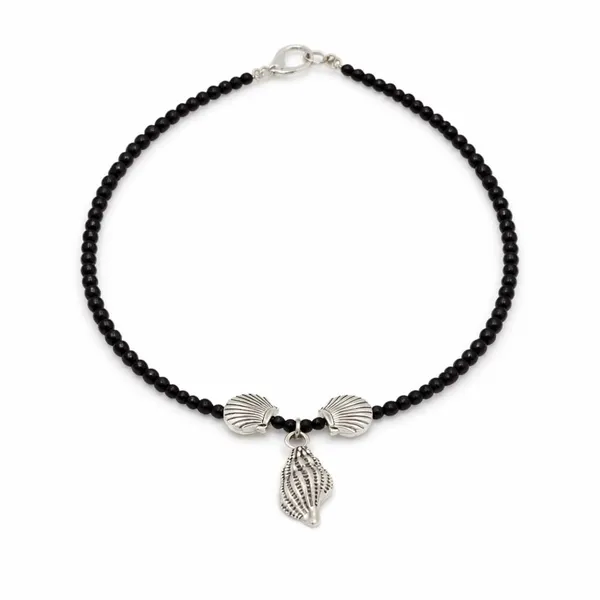 Black_Beaded_Brass_Anklet_with_Seashell_Charm_for_Women