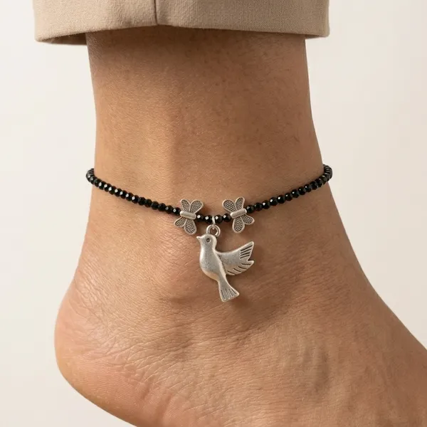 Black_Beaded_Dove_Charm_Anklet