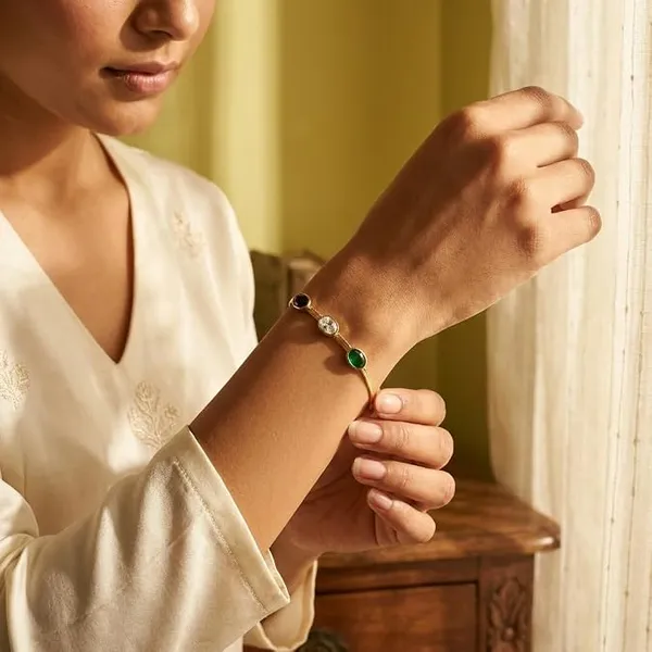 Pusha_Multi-Stone_18K_Gold-Plated_Bracelet_for_Women