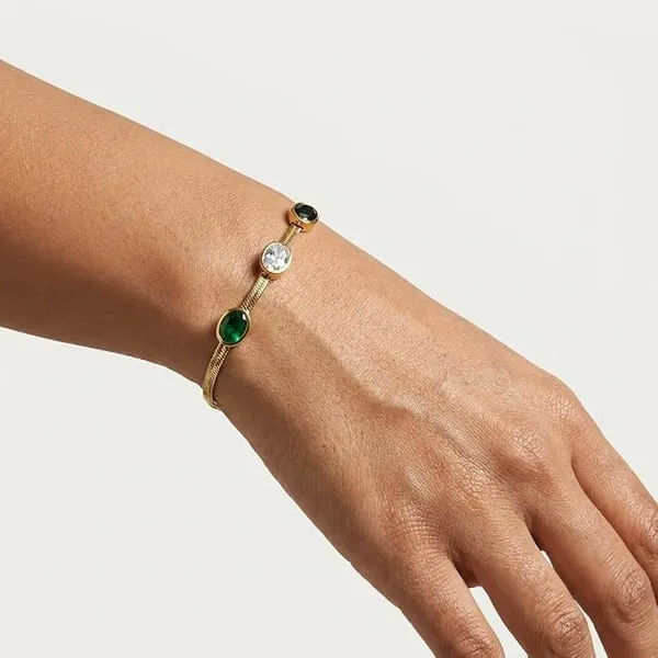 Pusha_Multi-Stone_18K_Gold-Plated_Bracelet_for_Women
