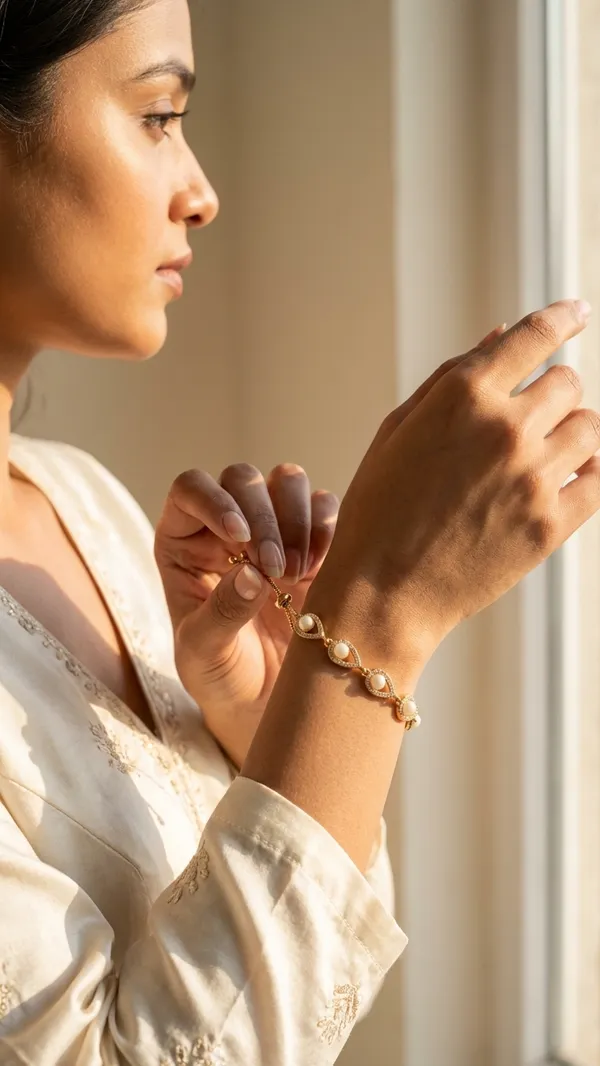 Pusha_Premium_Brass_Pearl_Bracelet_for_Women