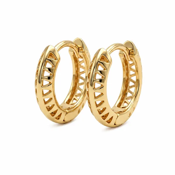Gold_Textured_Half_Hoop_Earrings
