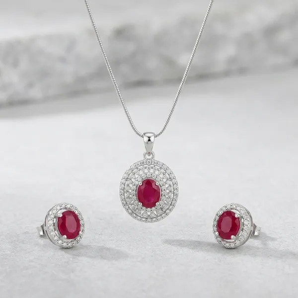 Red_&_Golden_American_Diamond_Pendant_Necklace_Set_For_Women