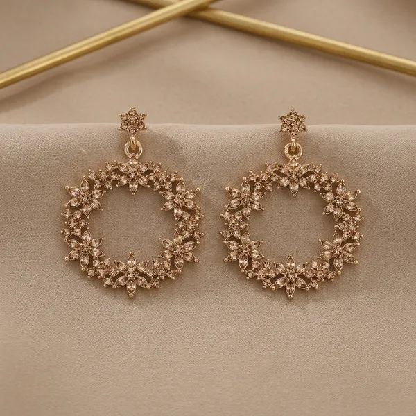 Golden_Brass_Cubic_Zirconia_Floral_Dangler_Earrings_For_Women