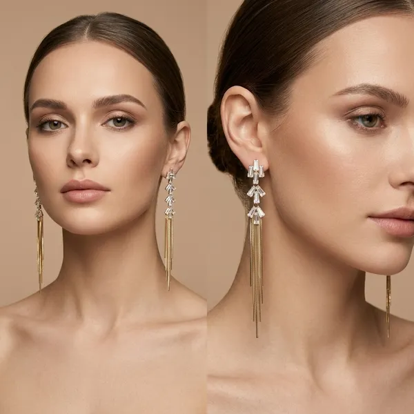 Golden_&_Silver_Copper_Alloy_American_Diamond_Tassel_Dangler_Earrings_For_Women