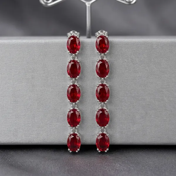 Red_Copper_Cubic_Zirconia_Drop_Earrings_For_Women