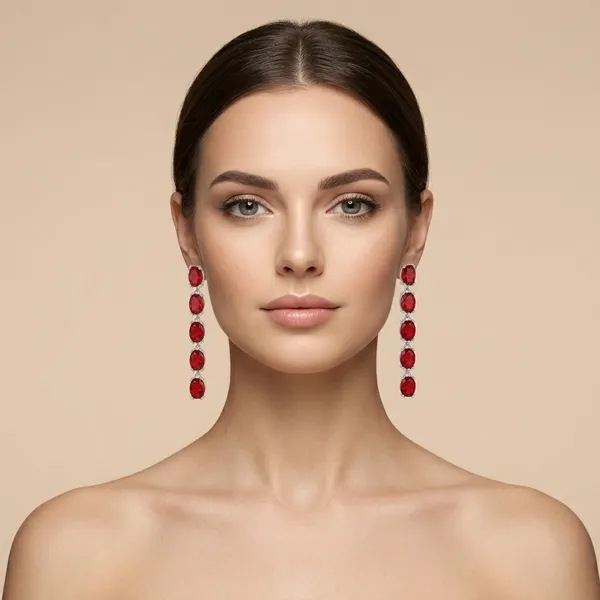 Red_Copper_Cubic_Zirconia_Drop_Earrings_For_Women