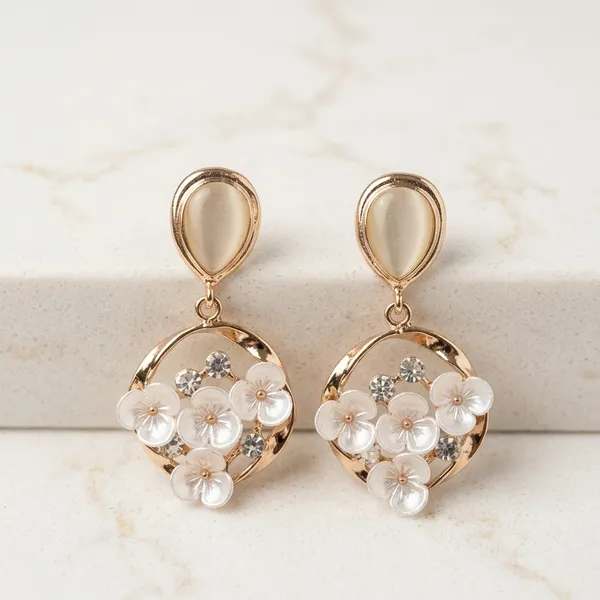 Golden_Brass_Anti-Tarnish_Floral_Mother_Of_Pearl_Drop_Earrings_For_Women
