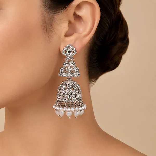 Silver_&_White_Copper_Ad_Pearl_Drop_Jhumka_Earrings_For_Women