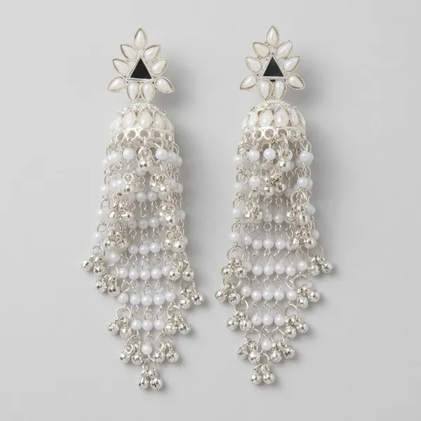 Silver_Brass_Floral_Pearl_Jhumka_Earrings_For_Women