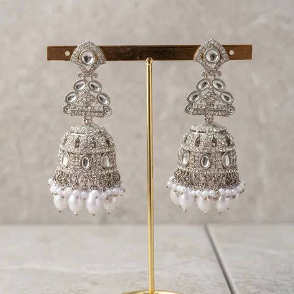 Silver_&_White_Copper_Ad_Pearl_Drop_Jhumka_Earrings_For_Women