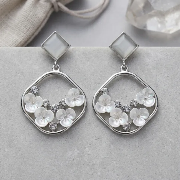 Silver_Brass_Floral_Drop_Earrings_For_Women