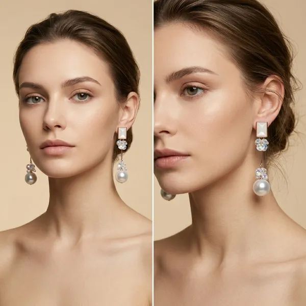 White_Brass_Stainless_Steel_Pearl_Crystal_Drop_Earrings_For_Women
