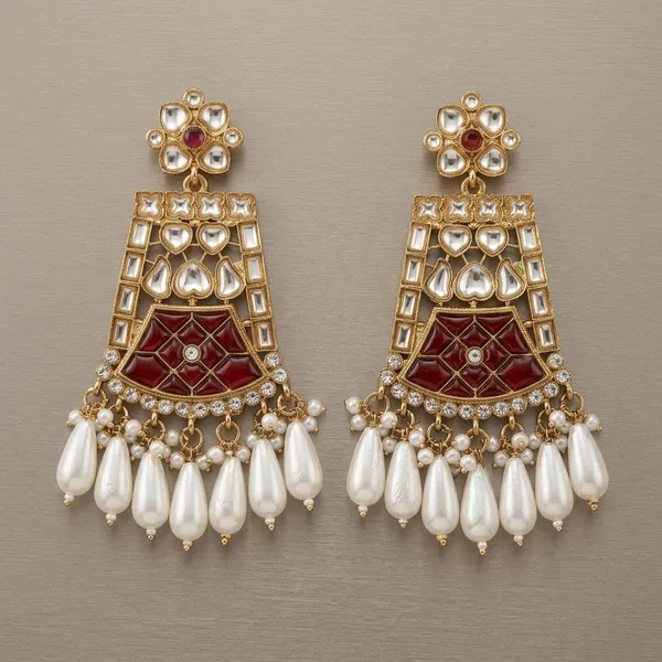 Red_&_White_Meenakari_Kundan_Chandbali_Earrings_For_Women