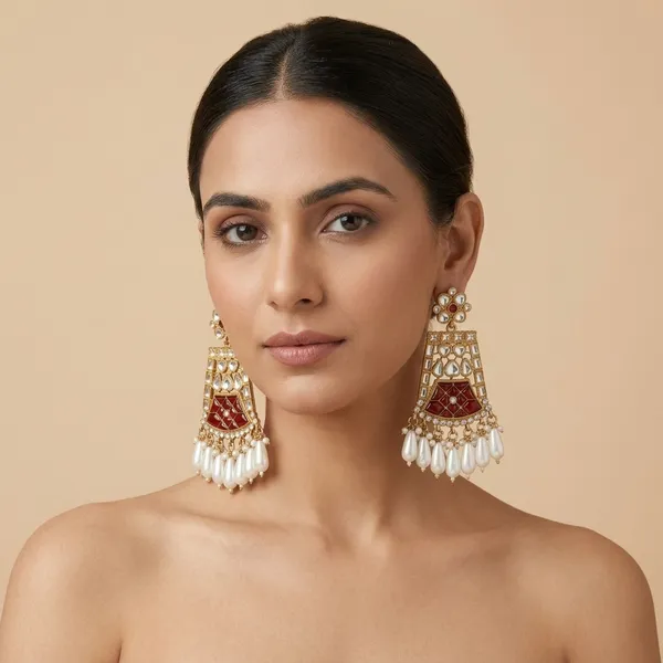 Red_&_White_Meenakari_Kundan_Chandbali_Earrings_For_Women
