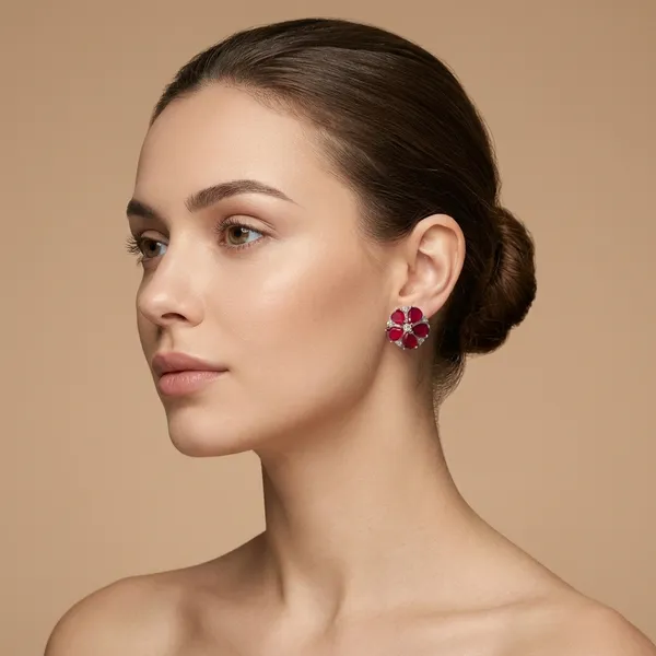 Red_Copper_Alloy_Meena_Stone_Floral_Stud_Earrings_For_Women
