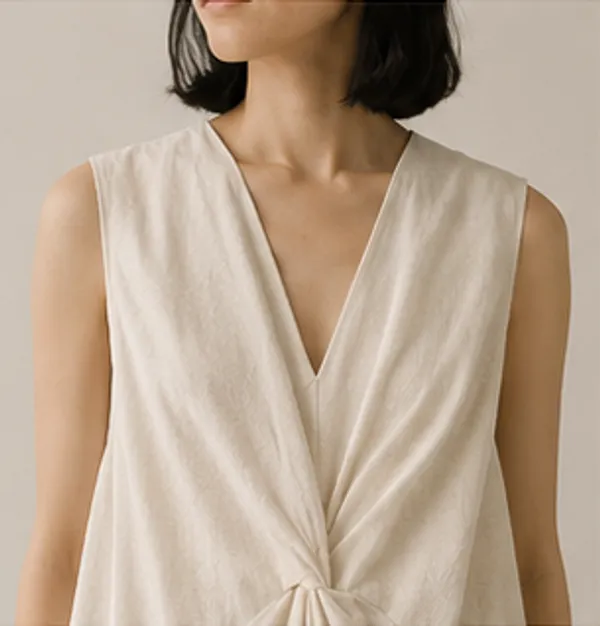 Ivory_Twist_Front_Dress