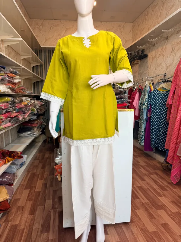 Mint_Green_Elegant_Design_Farsi_Salwar_Short_Kurti_For_Women