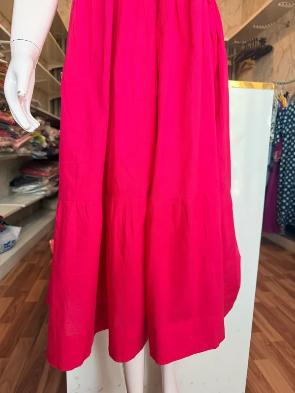 Rani_Pink_Elegant_Design_Ruffle_Sleeve_Dress_For_Women