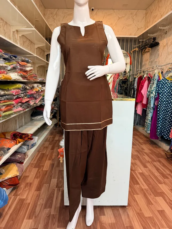 Brown_Elegant_Design_Farsi_Salwar_Suit_3_Pcs_Set_Dupatta_For_Women