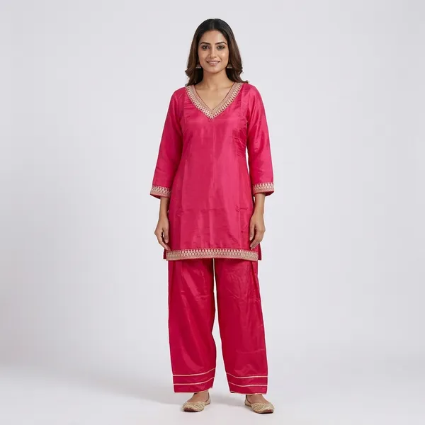 Pink_Elegant_Design_Farsi_Salwar_Kurti_For_Women