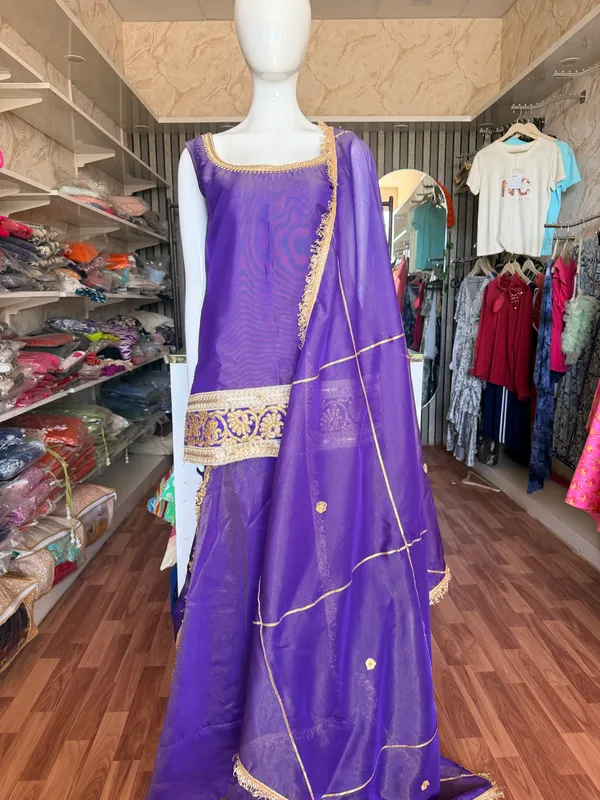 Purple_Elegant_Design_Sharara_Set_3_Pc_For_Women