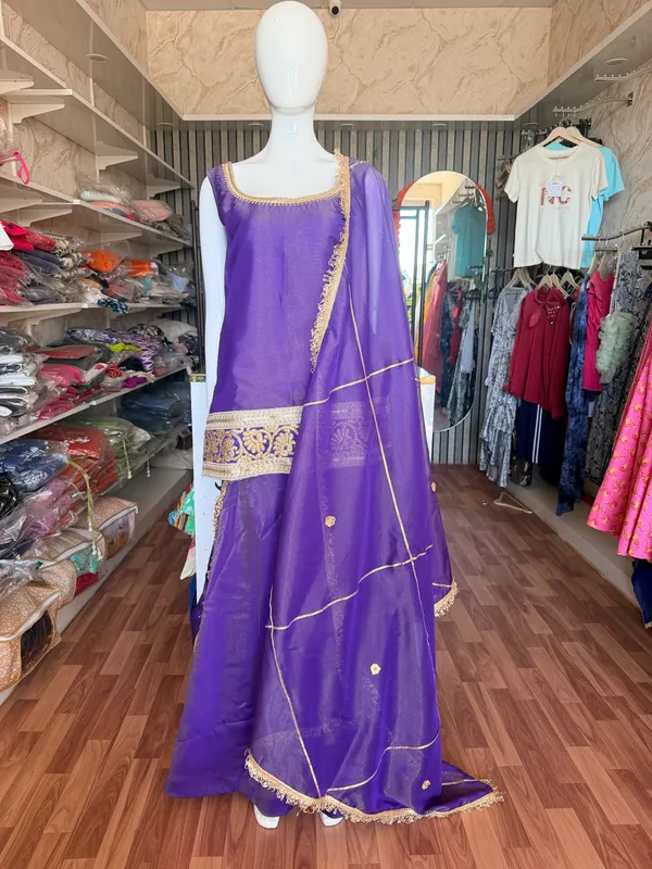 Purple_Elegant_Design_Sharara_Set_3_Pc_For_Women