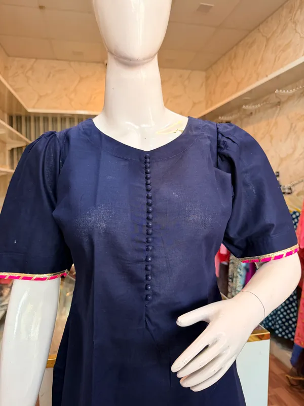 Navy_Blue_Elegant_Design_Farsi_Salwar_Kurti_Dupatta_3_Pcs_Set_For_Women