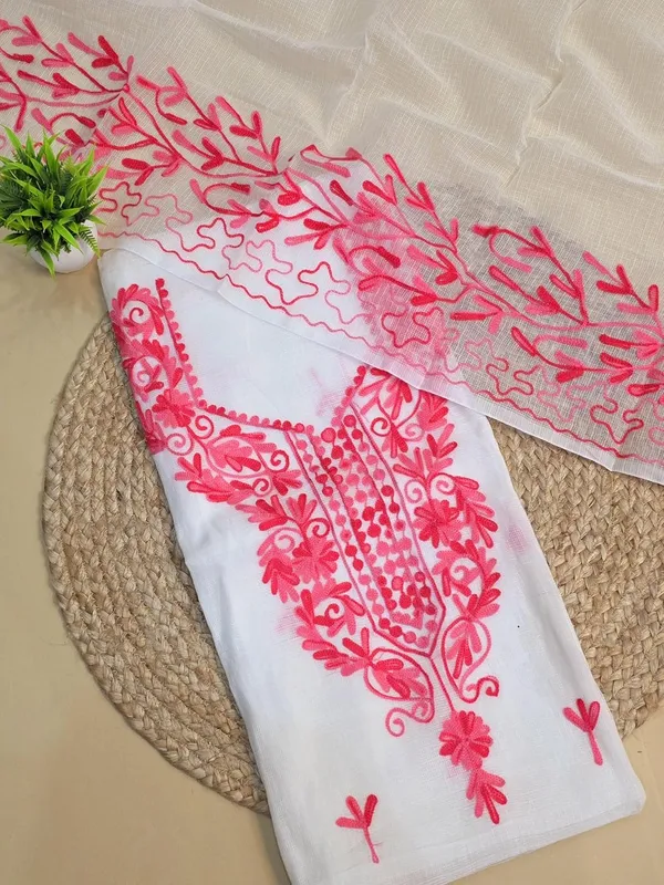 White_Kota_Cotton_Suit_Unstiched_Dress_Material_For_Womens