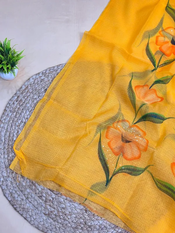 Mustared_Yellow_Kota_Cotton_Dress_Material_For_Womens
