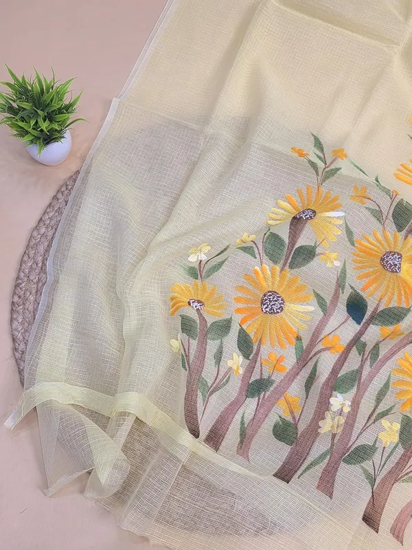 Lemon_Yellow_Kota_Cotton_Handloom_Suit_Set_For_Womens